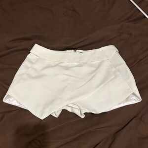 Small white asymmetrical skort